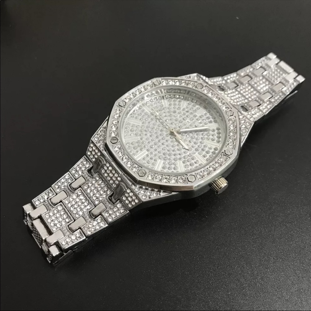 ❤️Host pick❤️ NEW* SILVER WATCH TWO TONE BRACELET & RING - Picture 2 of 2